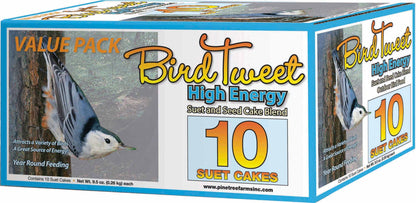 Bird Tweet Hi-Energy Suet 9.5oz/10Pk