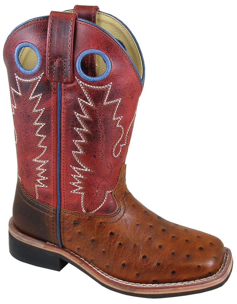 Smoky Mountain Youth Square Toe Red Boots