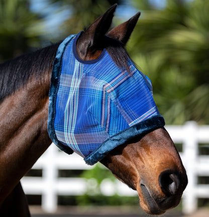 Kensington Draft UV Fleece Trim Fly Mask - Dual Ear & Forelock