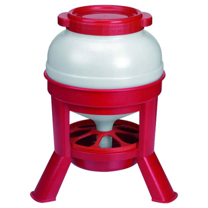 Feeder Plastic Dome 35 lb Red