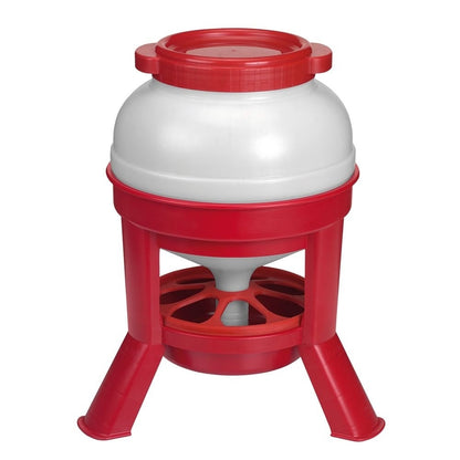 Feeder Plastic Dome 35 lb Red