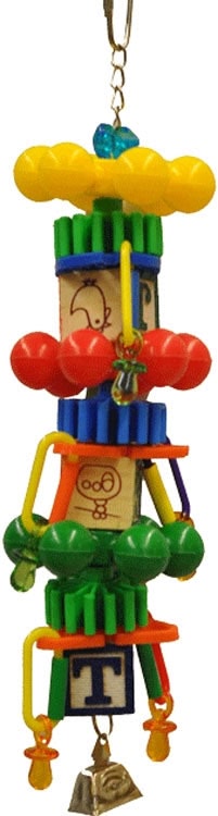 Happy Beaks Spin Tower Bird Toy Medium