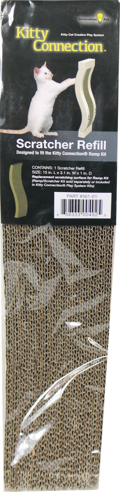 Kitty Connection Corrugate Replace Scratcher Brn