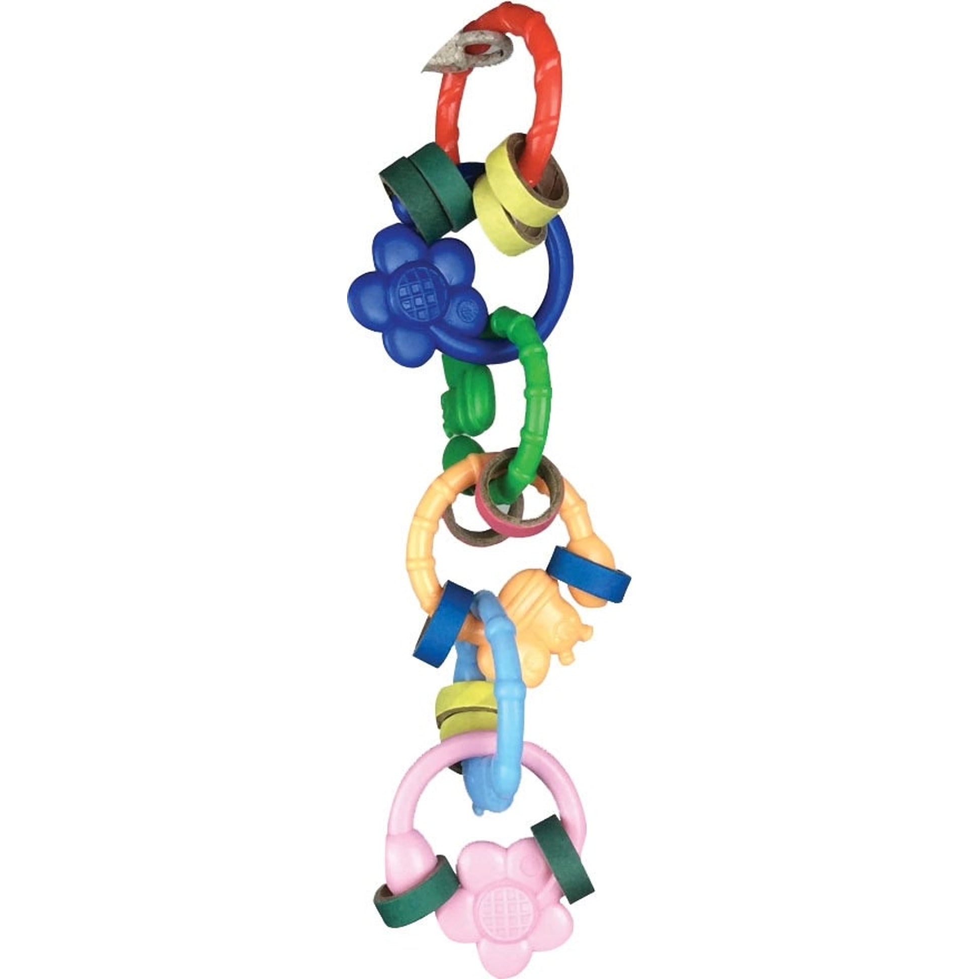 Happy Beaks Flowerringz Bird Toy 10X3X3inch