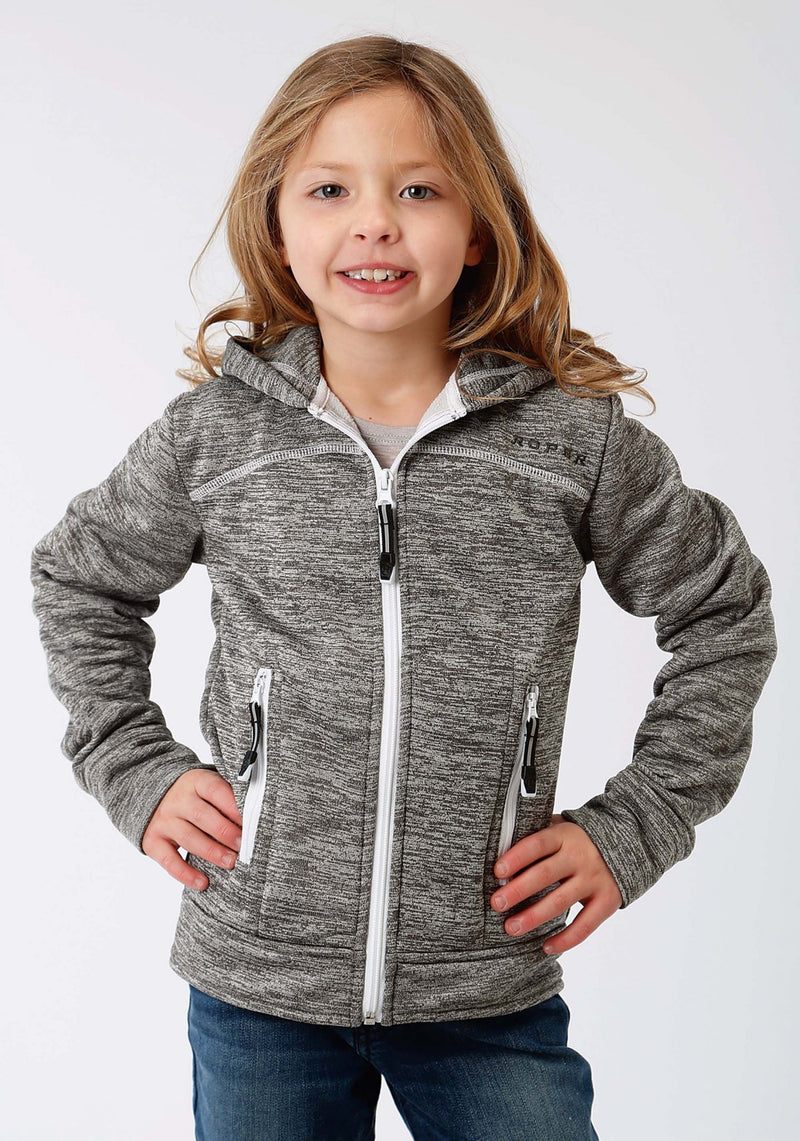 Roper Girls Rangegear Light Weight Hooded Jacket - Cationic Grey