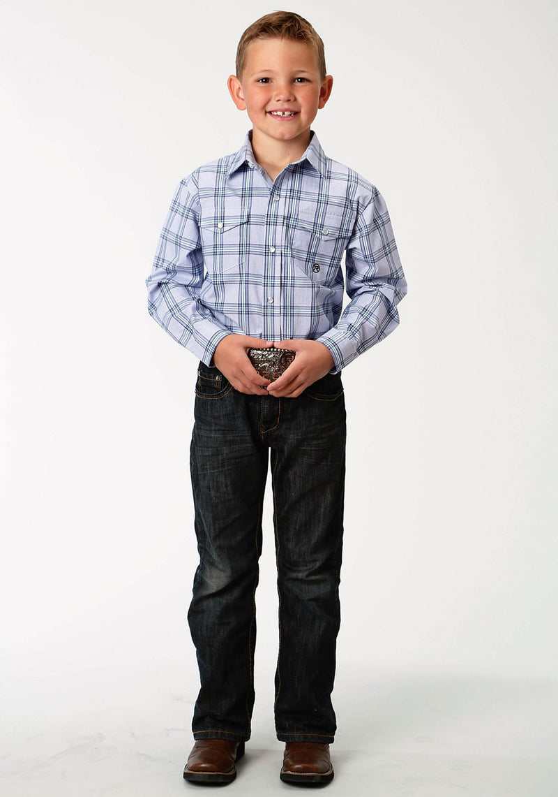 Roper Boys Amarillo Agate Stone Shirt - Coal Creek