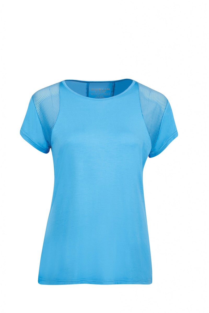 Dublin Pavo Ss Tech Top Ladies XXL Blu