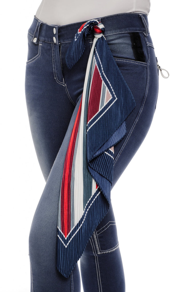 Horseware Ladies Silk Scarf Multi Stripe