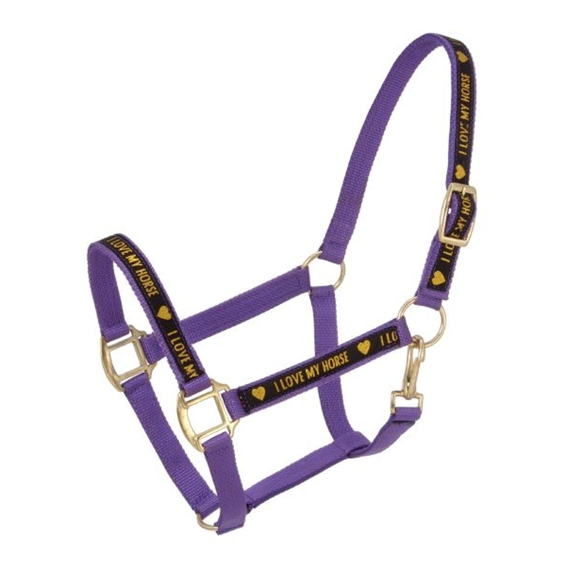 Tough1 I Love My Horse Nylon Halter