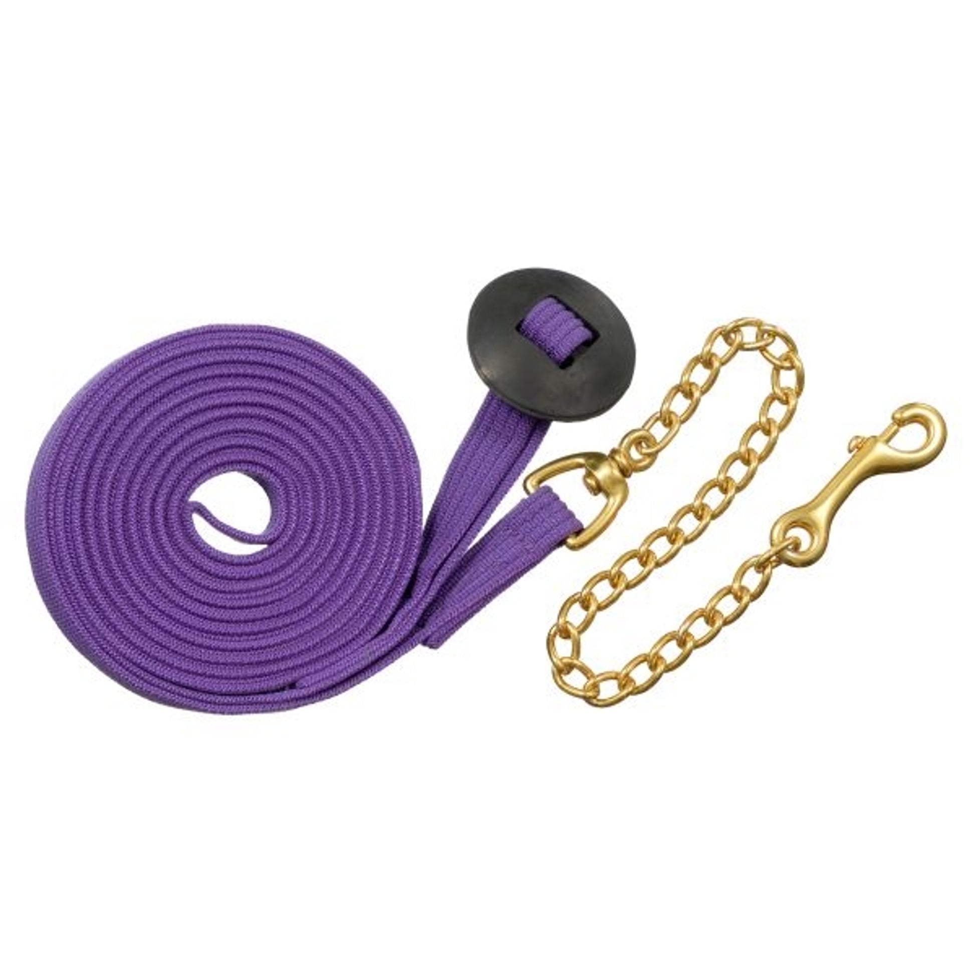 Tough-1 German Cord Cotton Lunge Line with Heavy Chain