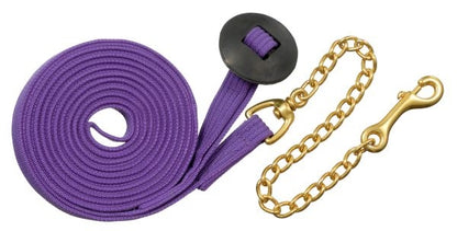 Tough-1 German Cord Cotton Lunge Line with Heavy Chain