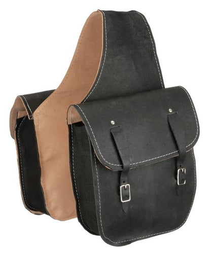 Tough1 Roughout Leather Saddlebag