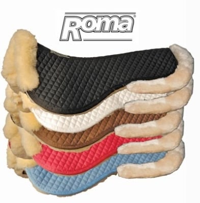 Roma Sheepskin Half Pad With Full Rolled Edges