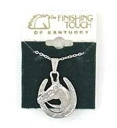 Finishing Touch Finishing Touch Horsehead With Bridle In Horseshoe Imit. Rhod.