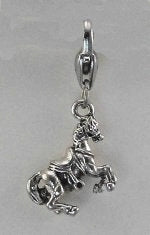 Barbary Rearing Horse Charm
