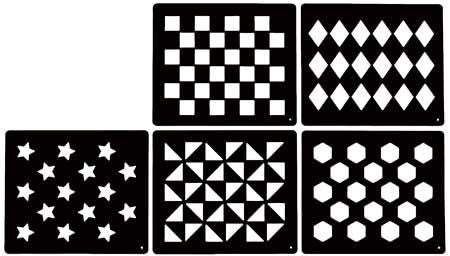 Tough1 Groomers Choice 5 Piece Stencil Kit