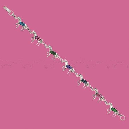 Paua Shell Horse Bracelet
