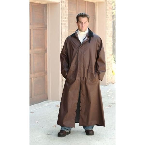 Pvc Full Length Slicker Adult Small Black