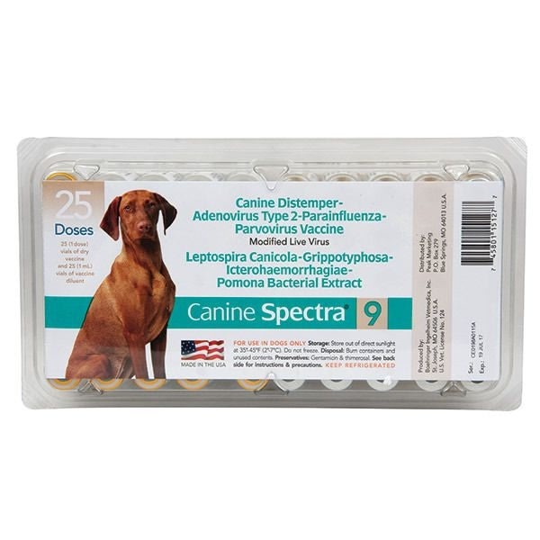Durvet Spectra 9 Canine Vaccine 25x1 Dose
