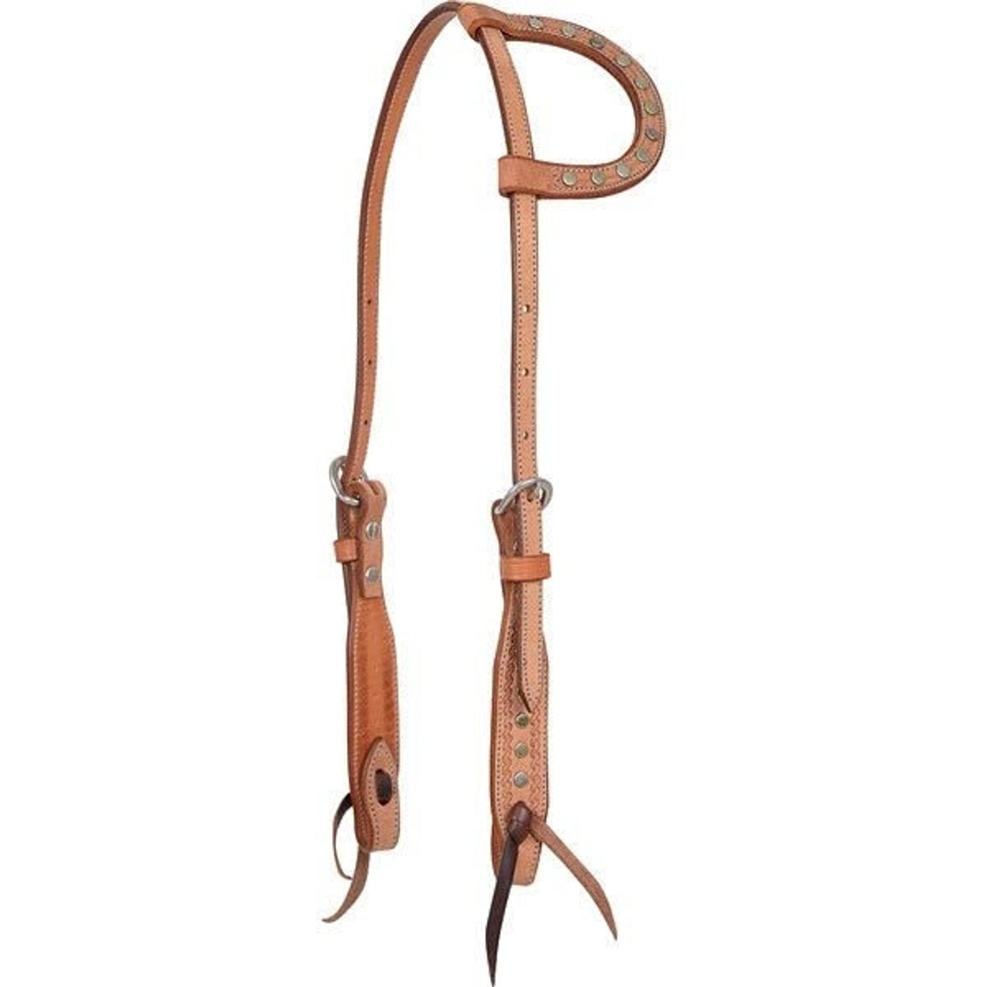 Slip Ear Headstall-Corkscrew Design