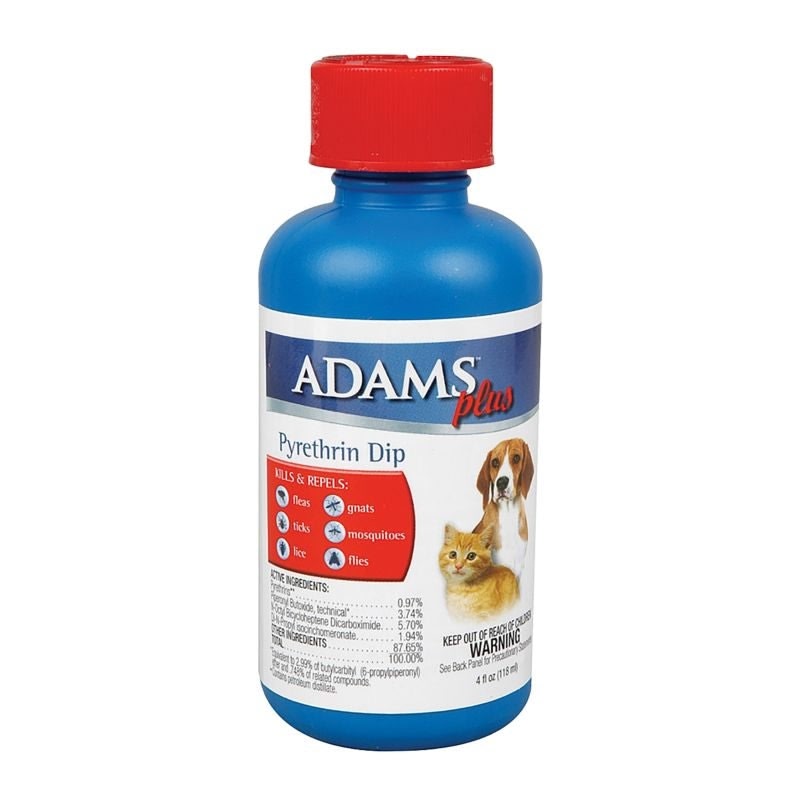 Adams Plus Flea and Tick Dip w-Pyrethrins 4 oz