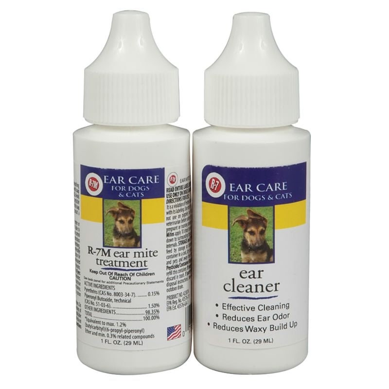 R-7 Ear Mite Treatment Kit for Dogs and Cats