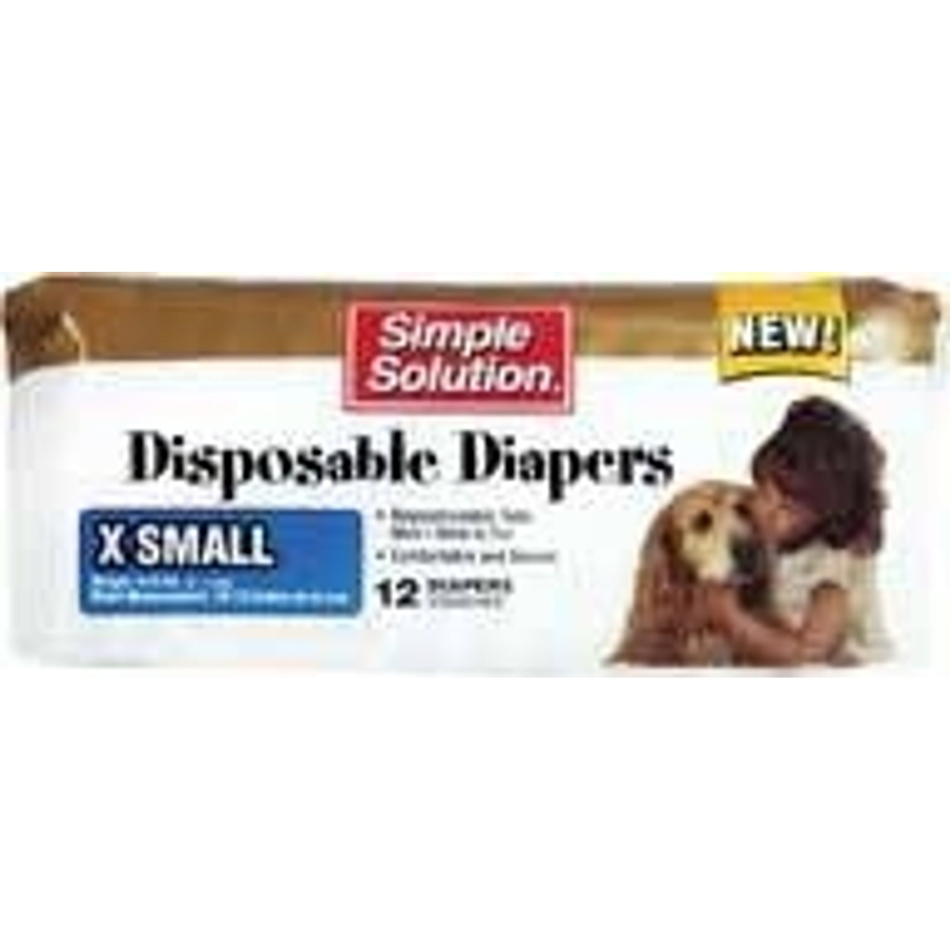 Simple Solution Disposable Dog Diaper 12pk