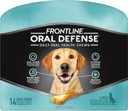Frontline Oral Defense Daily Oral Health Chews - F