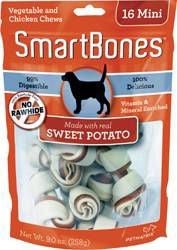 Smartbones Sweet Potato Mini/8 Pk Sweet Potato