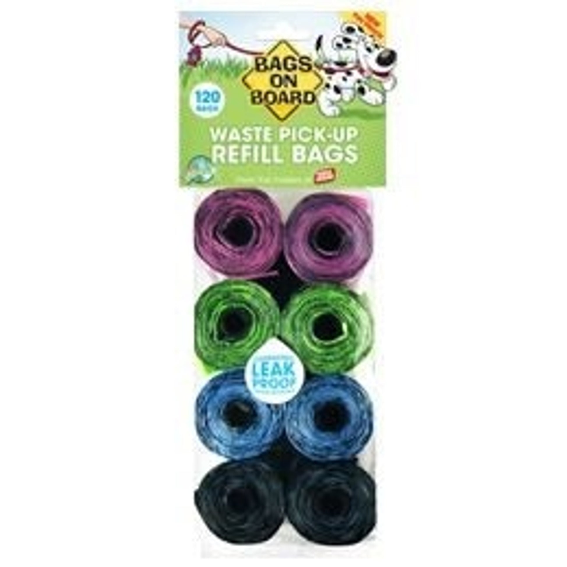 Bags on Board Bright Waste Pick-Up Refill Bags