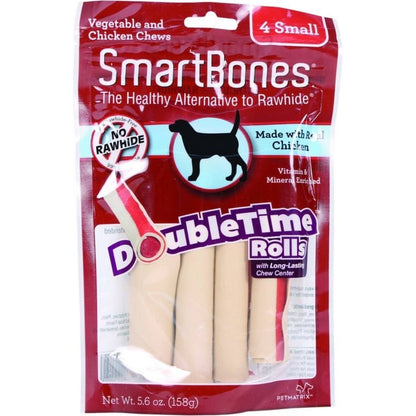 SmartBones DoubleTime Dog Chew Rolls Chicken