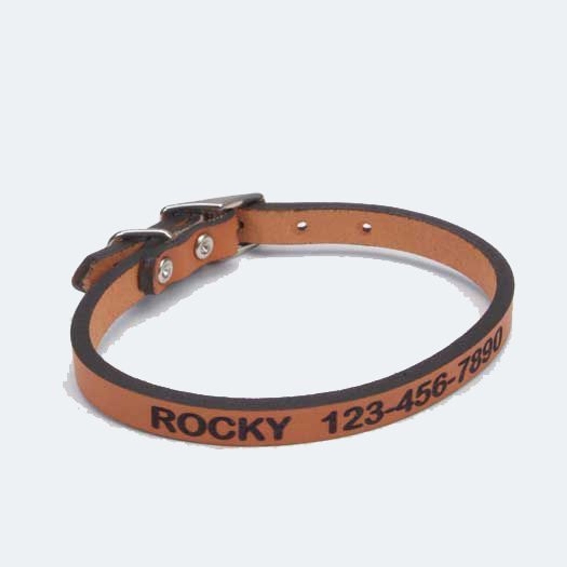 Personalized Leather Dog Collar