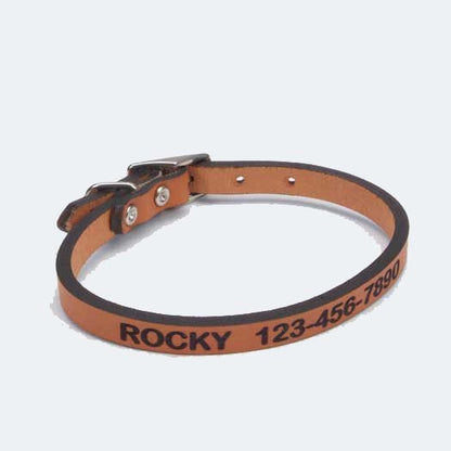Personalized Leather Dog Collar