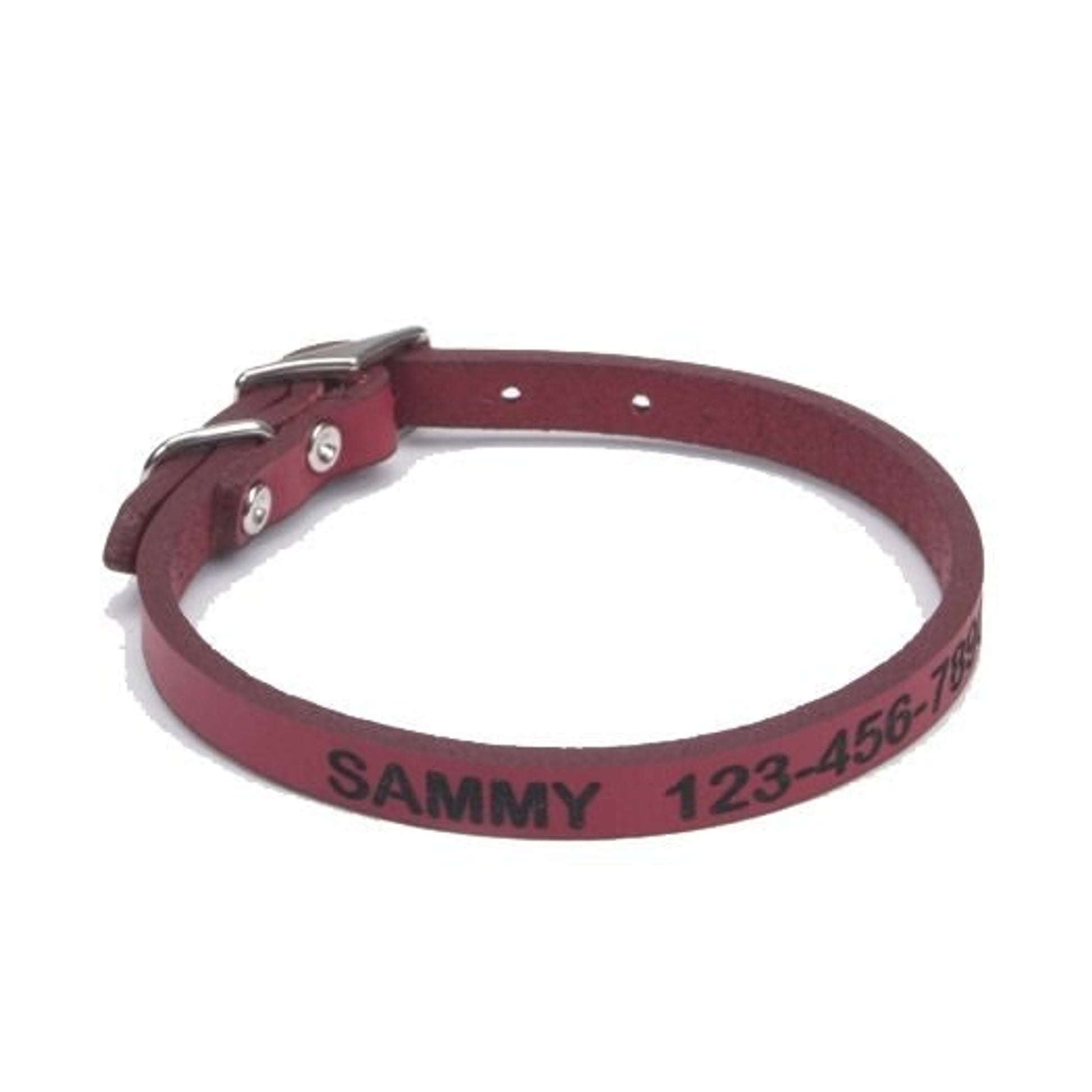 Personalized Leather Dog Collar