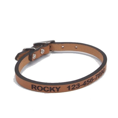 Personalized Leather Dog Collar