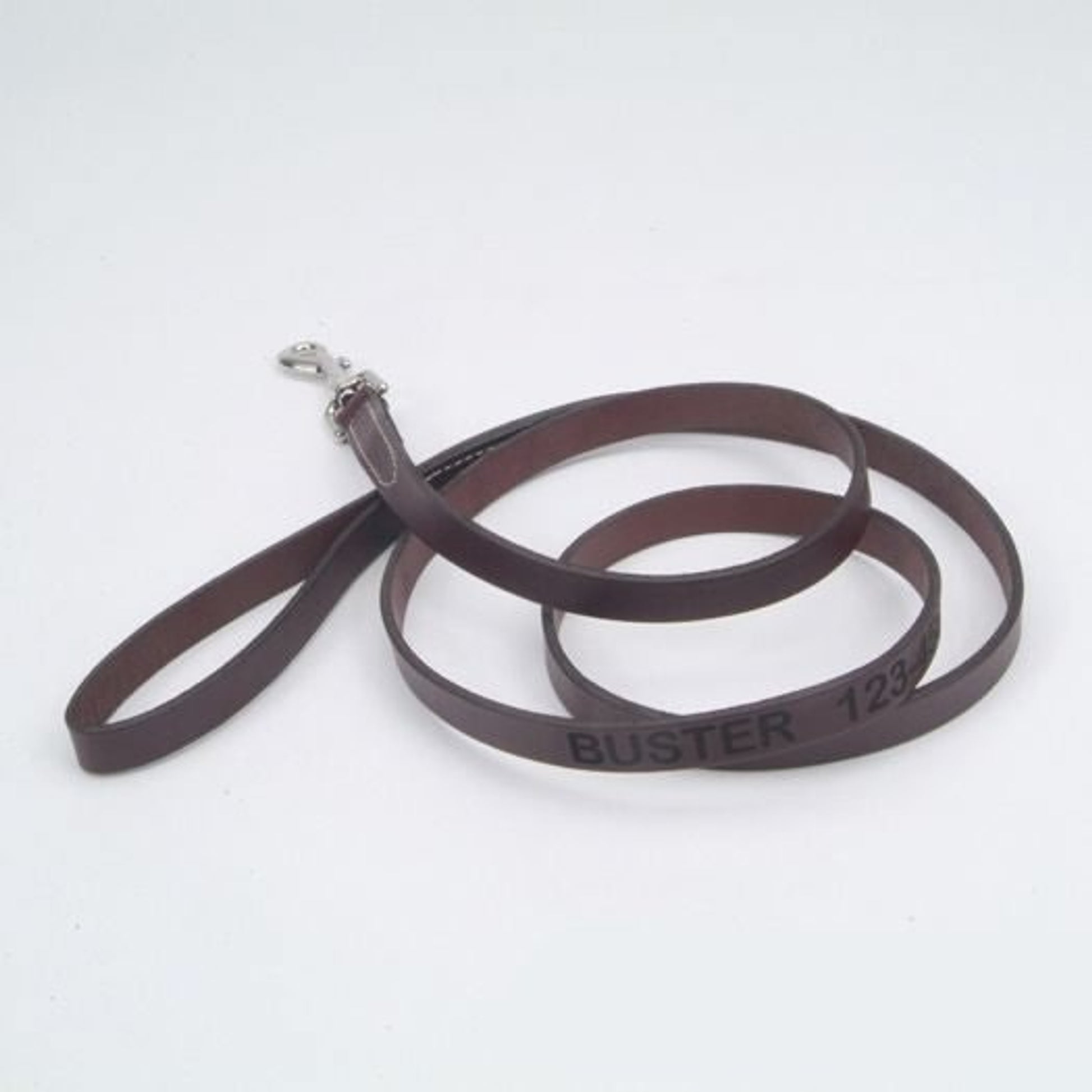 Personalized 6ft Leather Dog Lead
