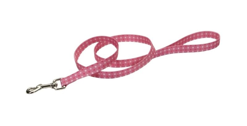 Pet Attire Pink Dots Dog Leash