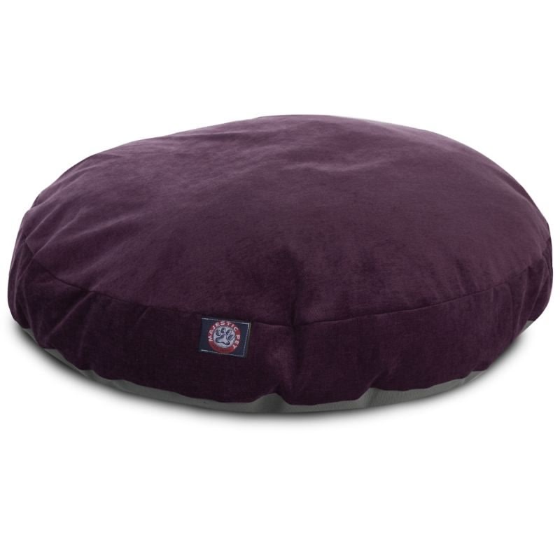 Majestic Pet Aubergine Villa Round Pet Bed