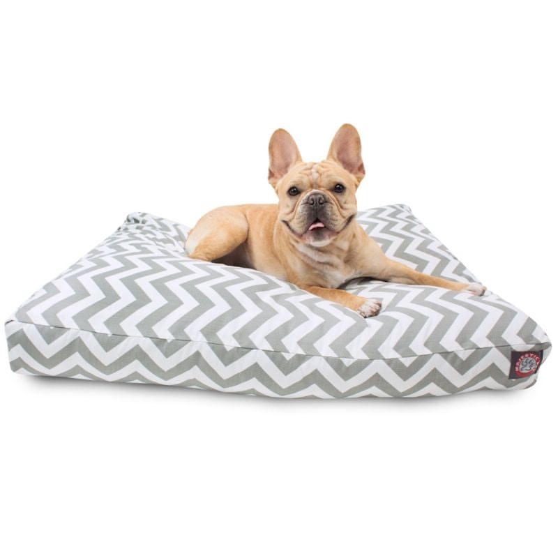 Majestic Outdoor Gray Chevron Rectangle Pet Bed