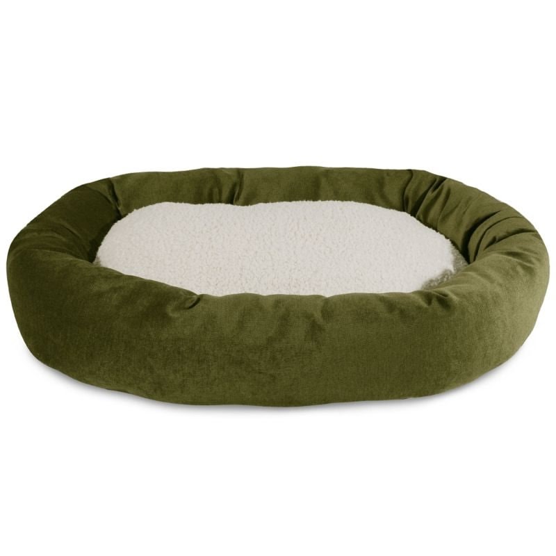 Majestic Pet Fern Villa Sherpa Bagel Bed