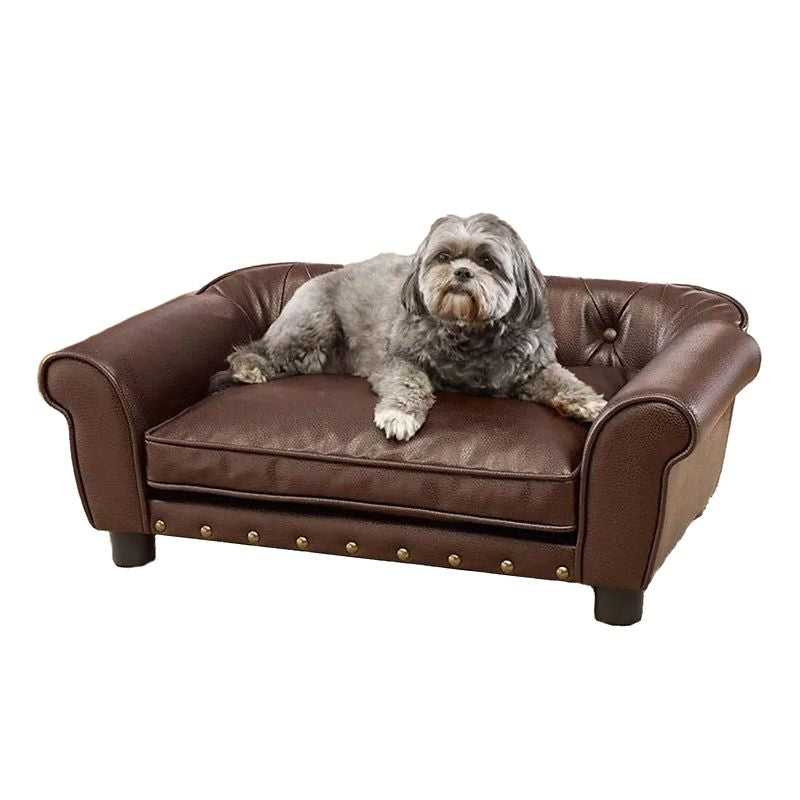 Enchanted Home Pet Brisbane Brown Tufted Dog Bed