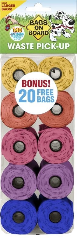 Bags on Board Colored Pick-Up Bags 140ct