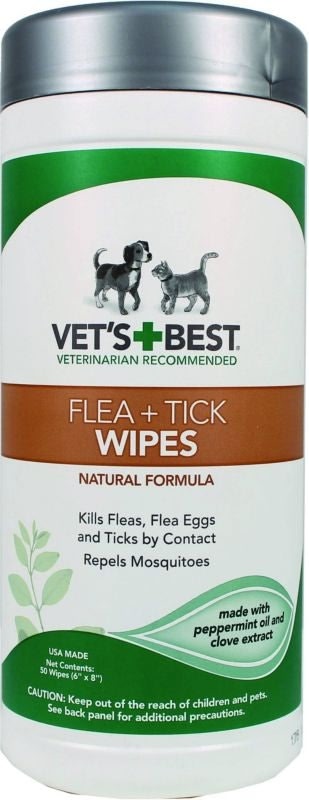 Vets Best Natural Flea/Tick Pet Wipes