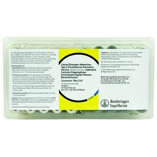 TruCan Max 5/4L 25x1ml Canine Vaccine