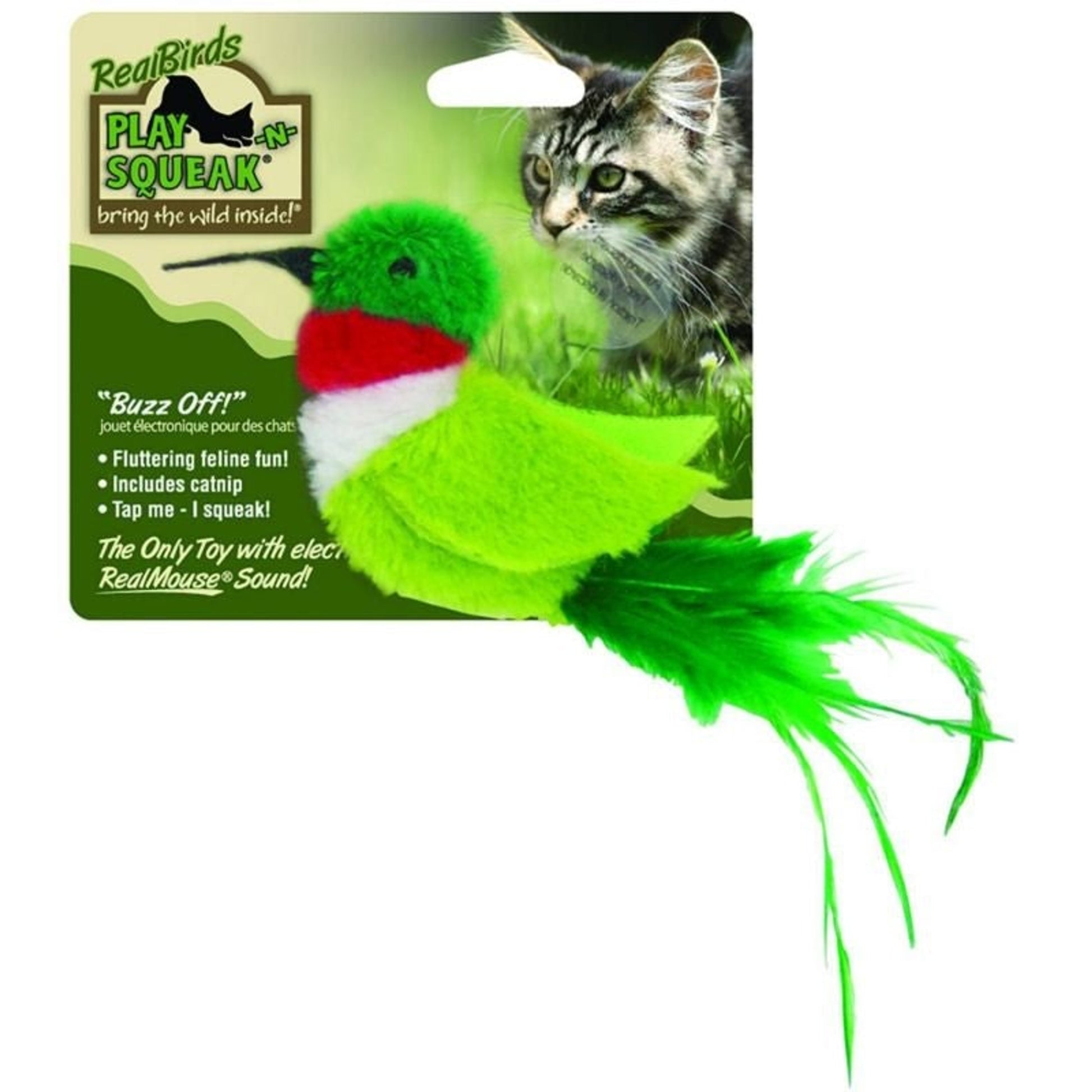 Play N Squeak RealBirds Cat Toy