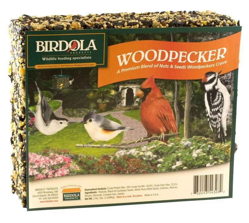 Birdola Woodpecker Wild Bird Large Seed Cake
