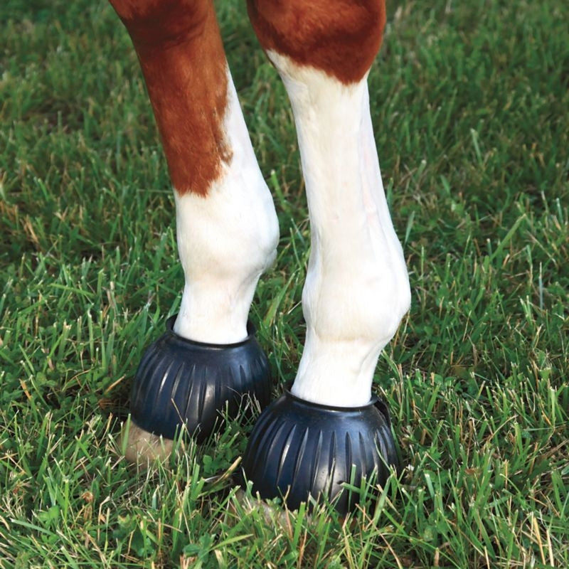 Basic Ribbed Rubber Velcro Bell Boots