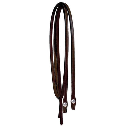 Rein Engraved Silver Plate Concho OneSize Bk/Gry