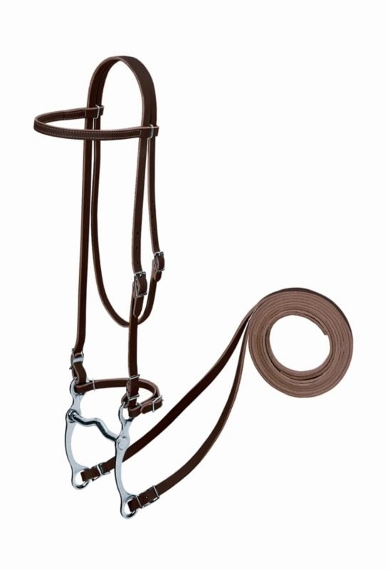 Weaver Harness Leather Headstall Set with Bit