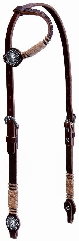 Weaver Rawhide Hand Braided Sliding Ear Headstall